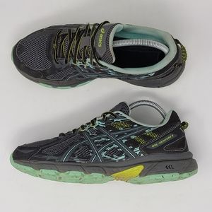 Asics Gel Venture 6 Running Trail Shoes T7G6N Gray Green Size 9 EUC